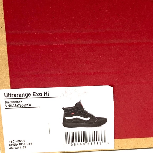 VANS UltraRange Exo Hi MTE-1 Sneakers Black Women's Boots Suede Mesh VN0A5KS5BKA - Picture 8 of 9
